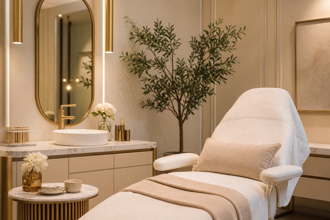 Warm treatment room for Botox consultation in Al Safa 2 Dubai
