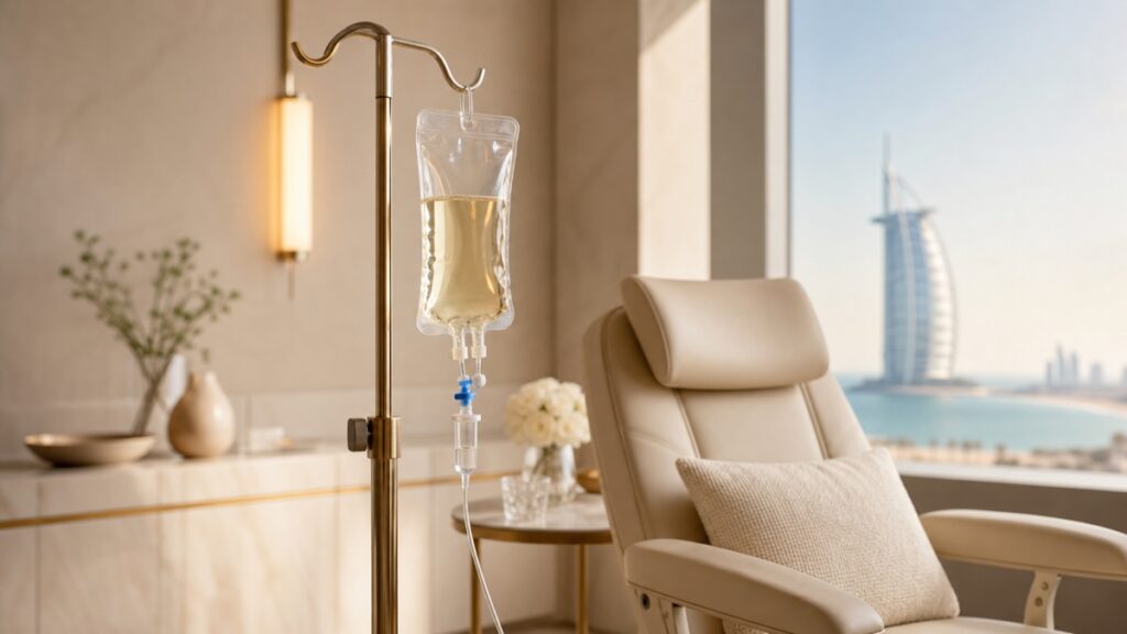NAD+ IV therapy benefits in Jumeirah