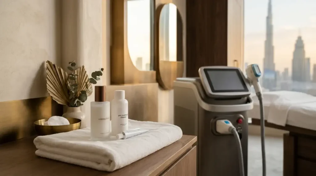 laser hair removal preparation aftercare dubai